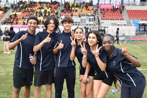 Pupils at school Sports Day